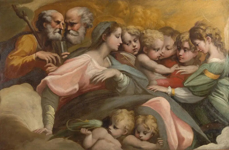 Matrimonio místico de Santa Catalina - Parmigianino