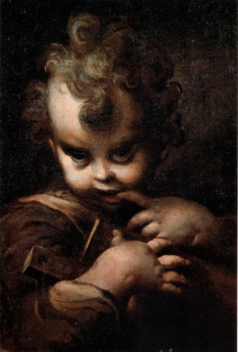 Niño con un dedo en la boca - Parmigianino
