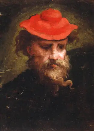 Autorretrato con boina roja - Parmigianino