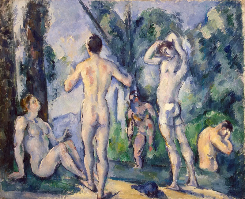 Los Bañistas al aire libre - Paul Cézanne