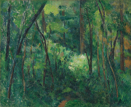 Reproduction du tableau « Sous-bois - Paul Cézanne » par Alpha Reproduction en peinture à l’huile