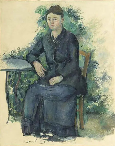 Señora Cézanne en el jardín - Paul Cézanne