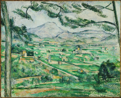 Reproduction du tableau « La Montagne Sainte-Victoire au grand pin - Paul Cézanne » par Alpha Reproduction en peinture à l’huile
