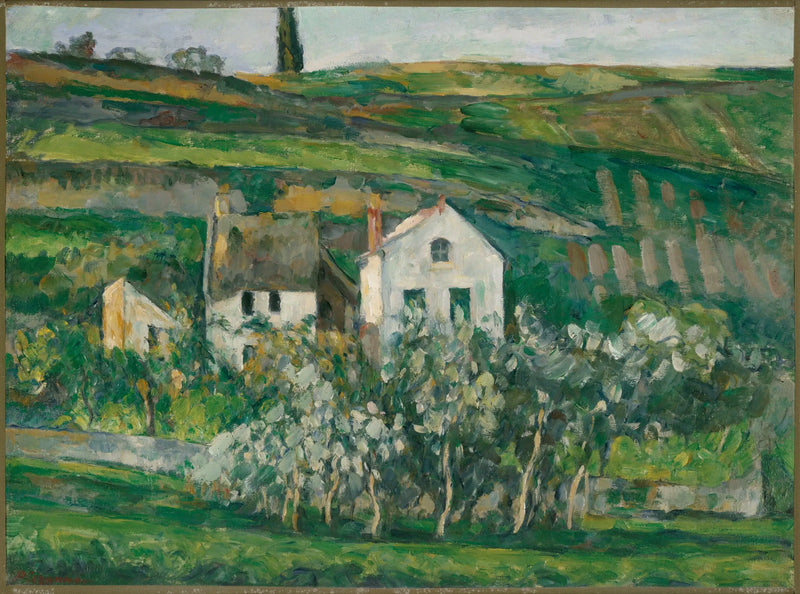 Casitas en Pontoise, cerca de Auvers-sur-Oise - Paul Cézanne