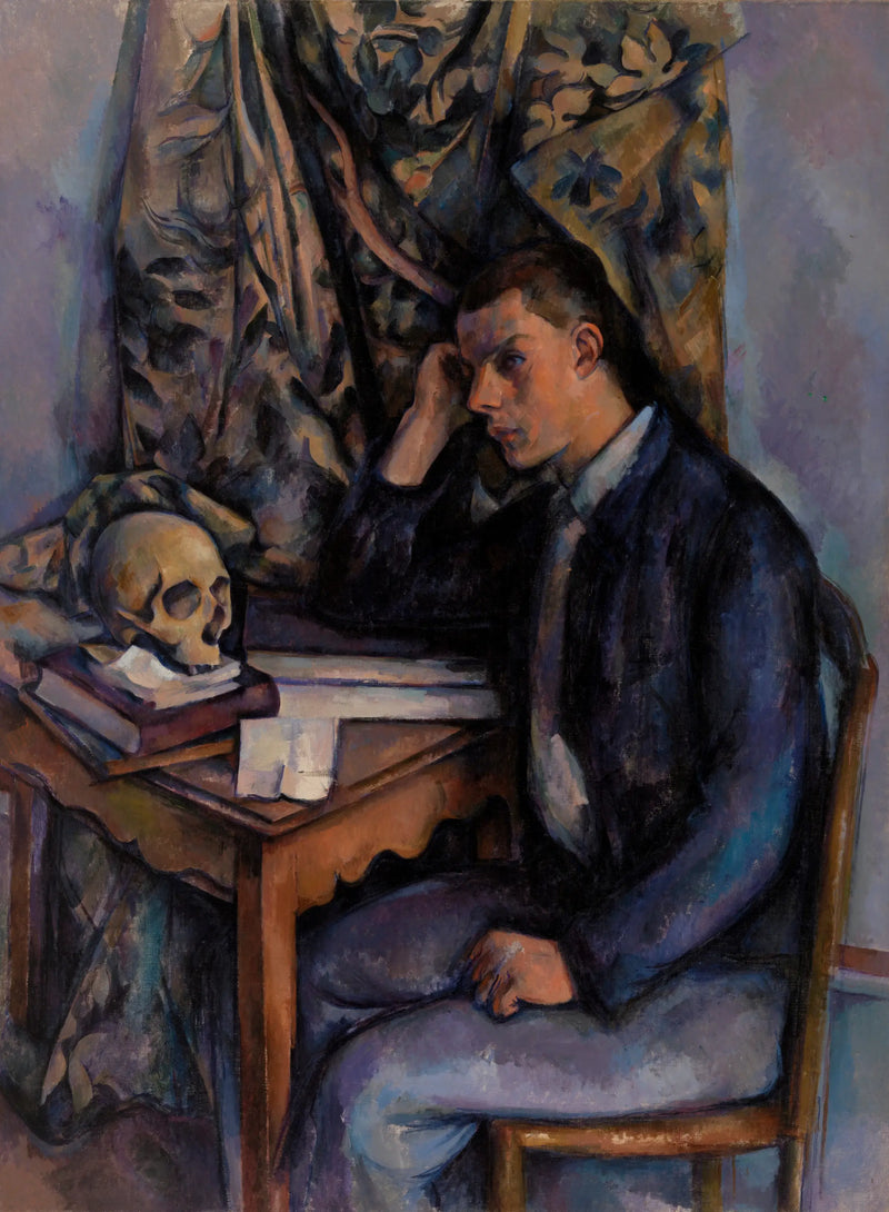 Joven con cabeza de calavera - Paul Cézanne