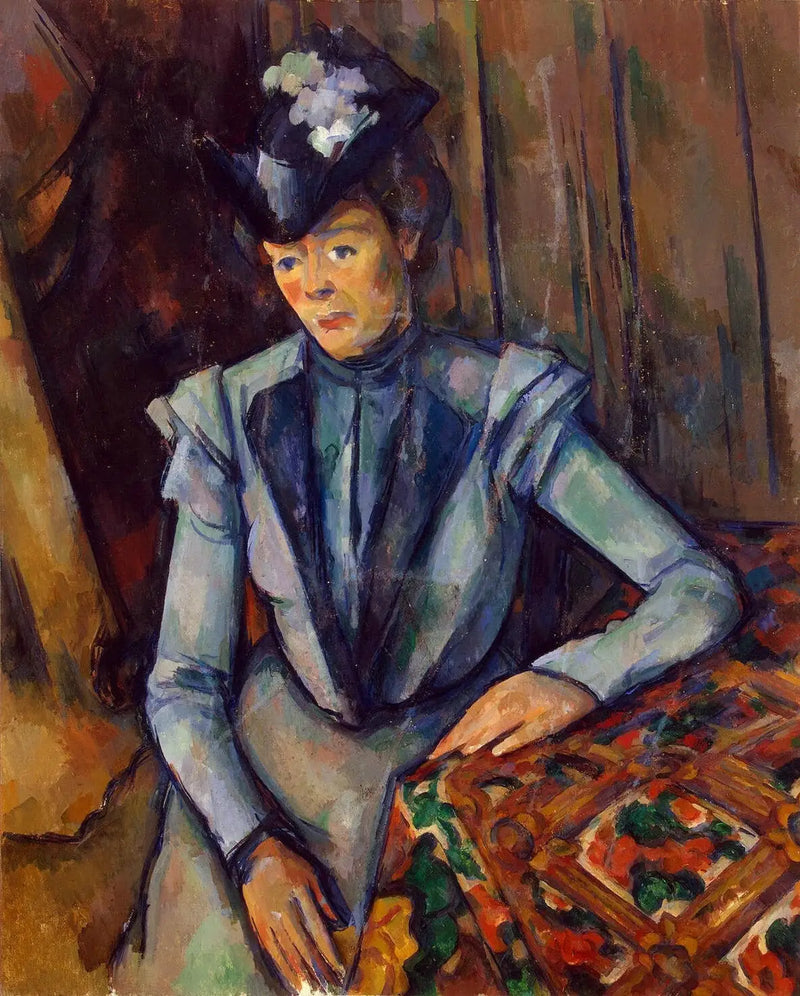 La Dama de azul - Paul Cézanne