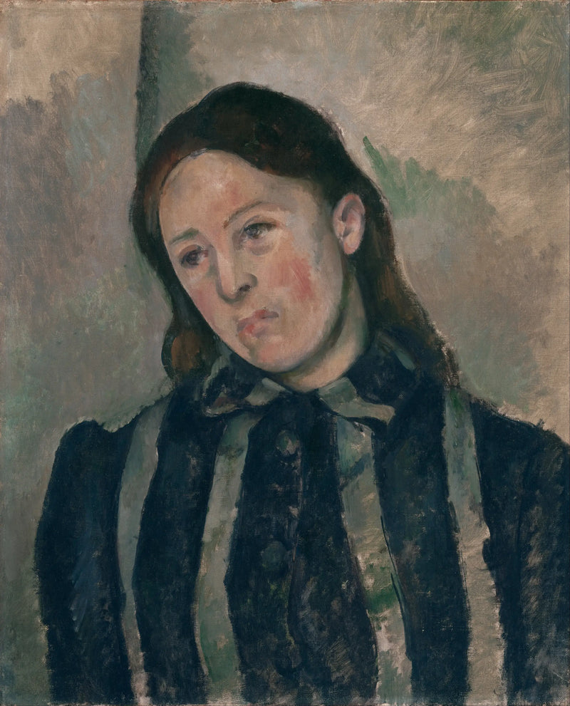 Señora Cézanne con el cabello suelto - Paul Cézanne