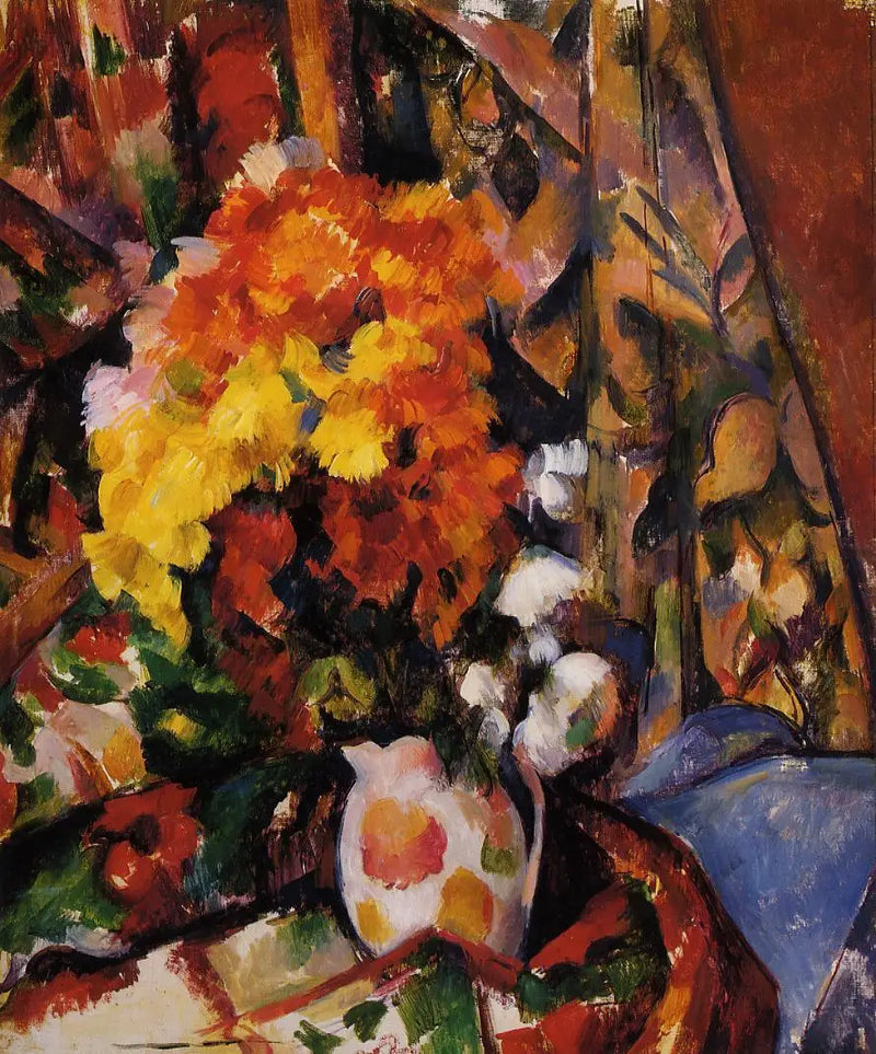Jarrón con flores - Paul Cézanne