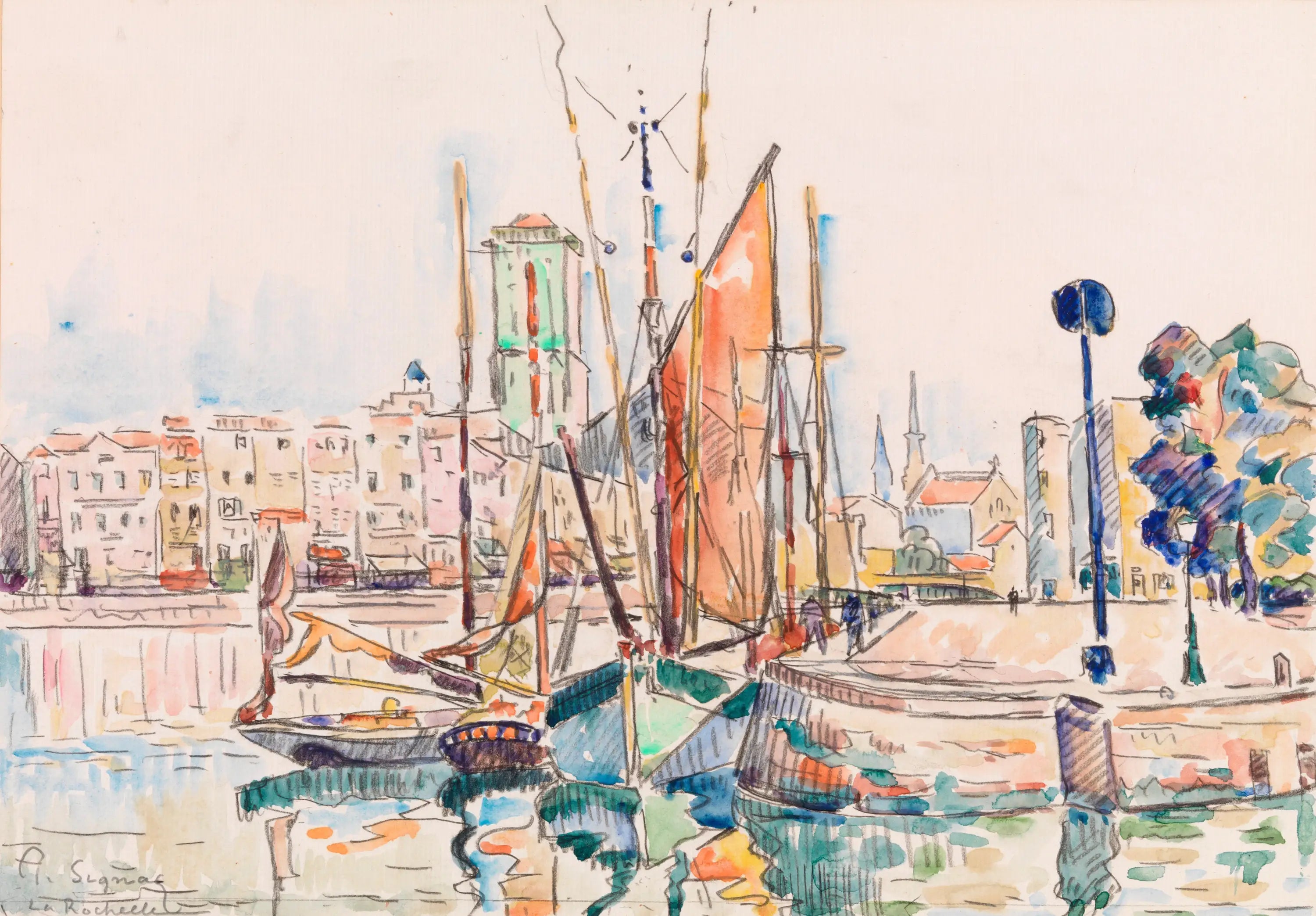 Reproduction du tableau « La Rochelle - Paul Signac » par Alpha Reproduction en peinture à l’huile