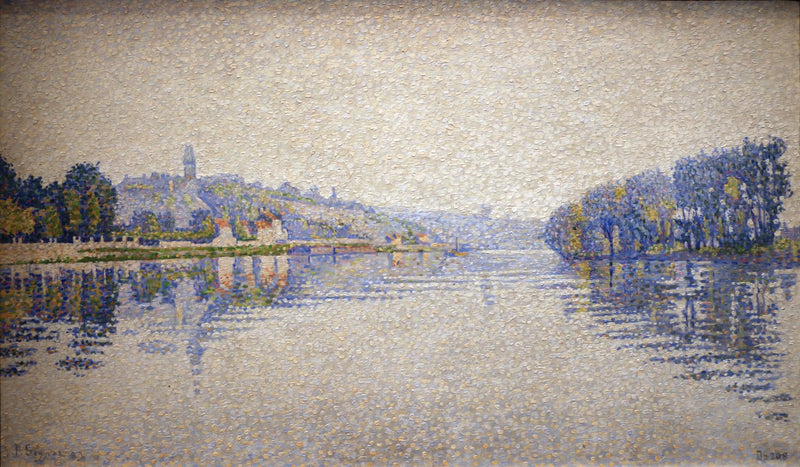Bordes de río, el Sena en Herblay - Paul Signac