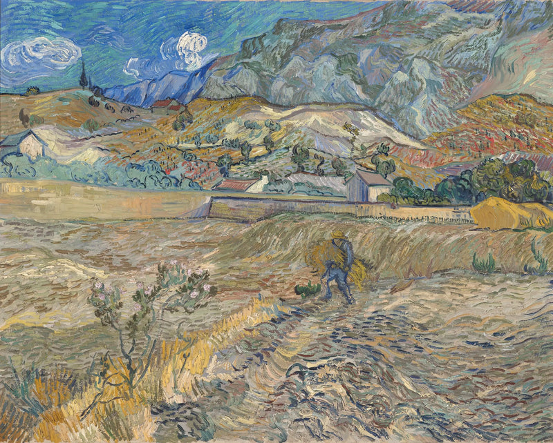 Paisaje en Saint-Rémy - Vincent van Gogh