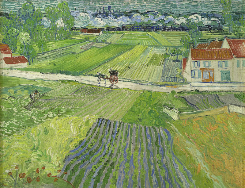 Paisaje de Auvers después de la lluvia - Vincent van Gogh