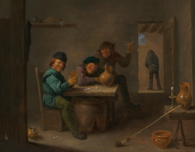 Campesinos en una taberna - David Teniers el Joven