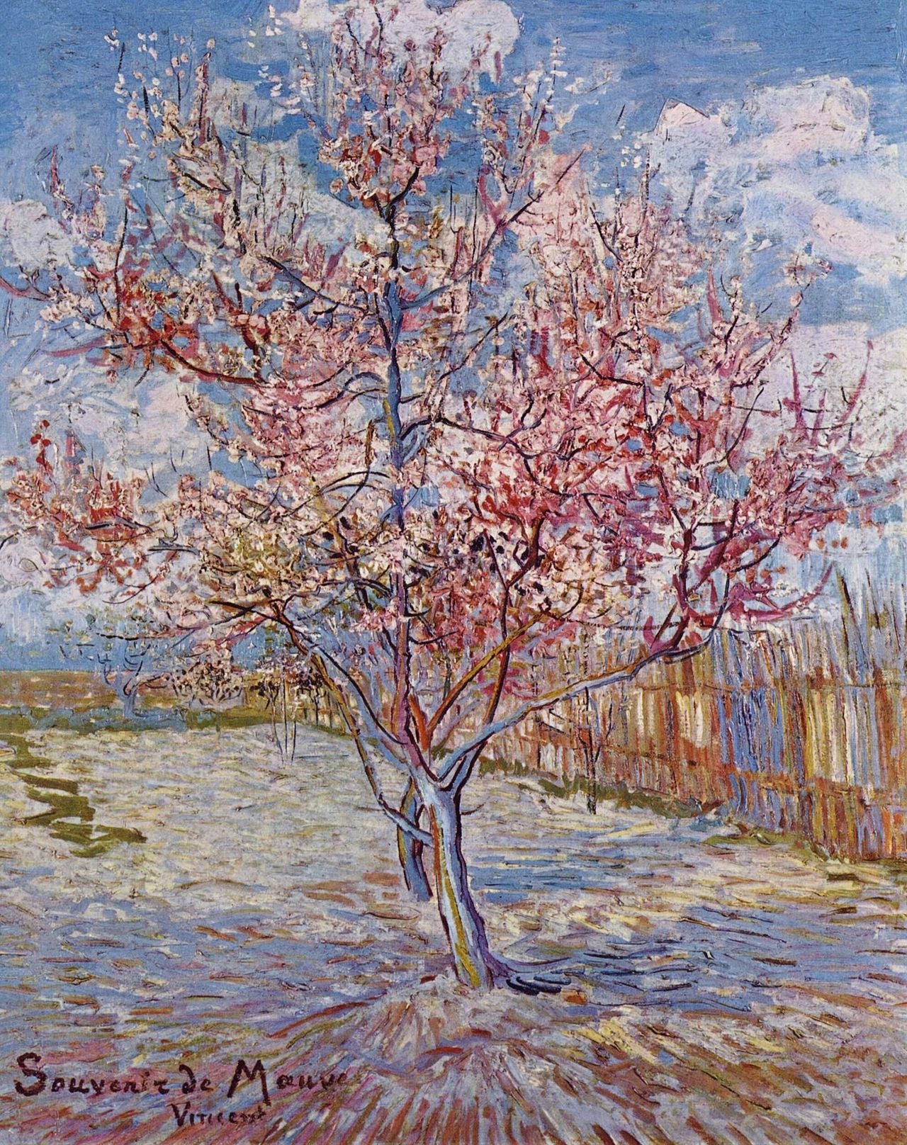 🌸 Melocotonero en flor – Vincent van Gogh (1888)