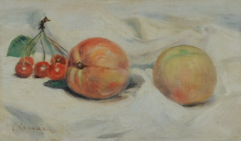 Duraznos y cerezas - Pierre-Auguste Renoir