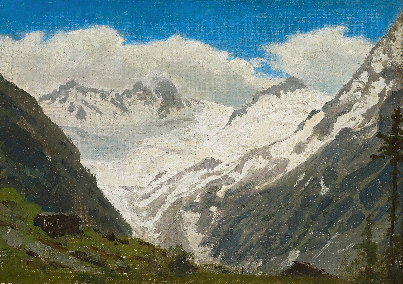 Montagnes enneigées. Tyrol. - Peder Severin Krøyer - Alpha Reproduction
