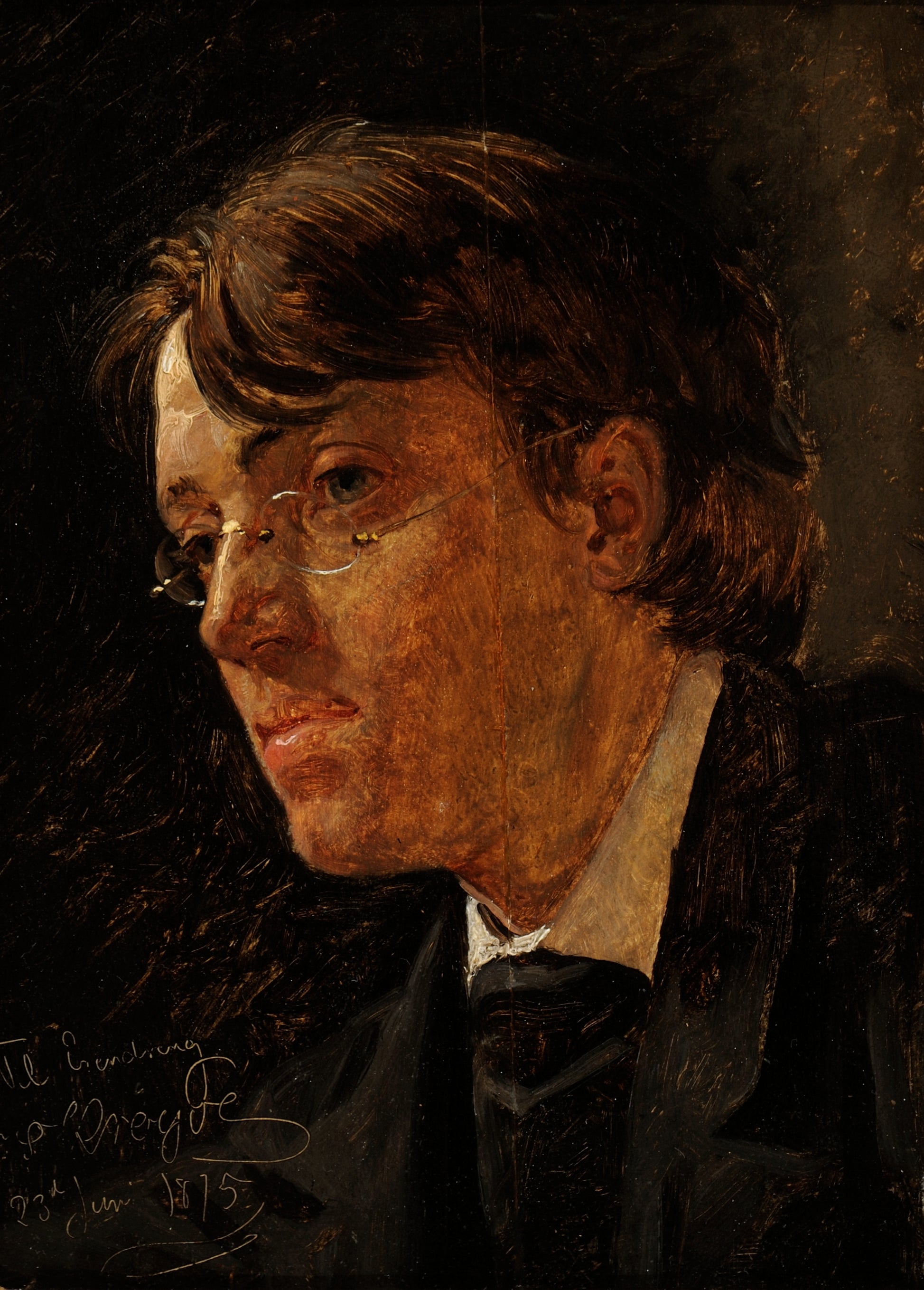 Portrait du peintre norvégien Eilif Peterssen. - Peder Severin Krøyer - Alpha Reproduction