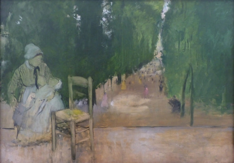 Una nodriza en el jardín de Luxemburgo - Edgar Degas