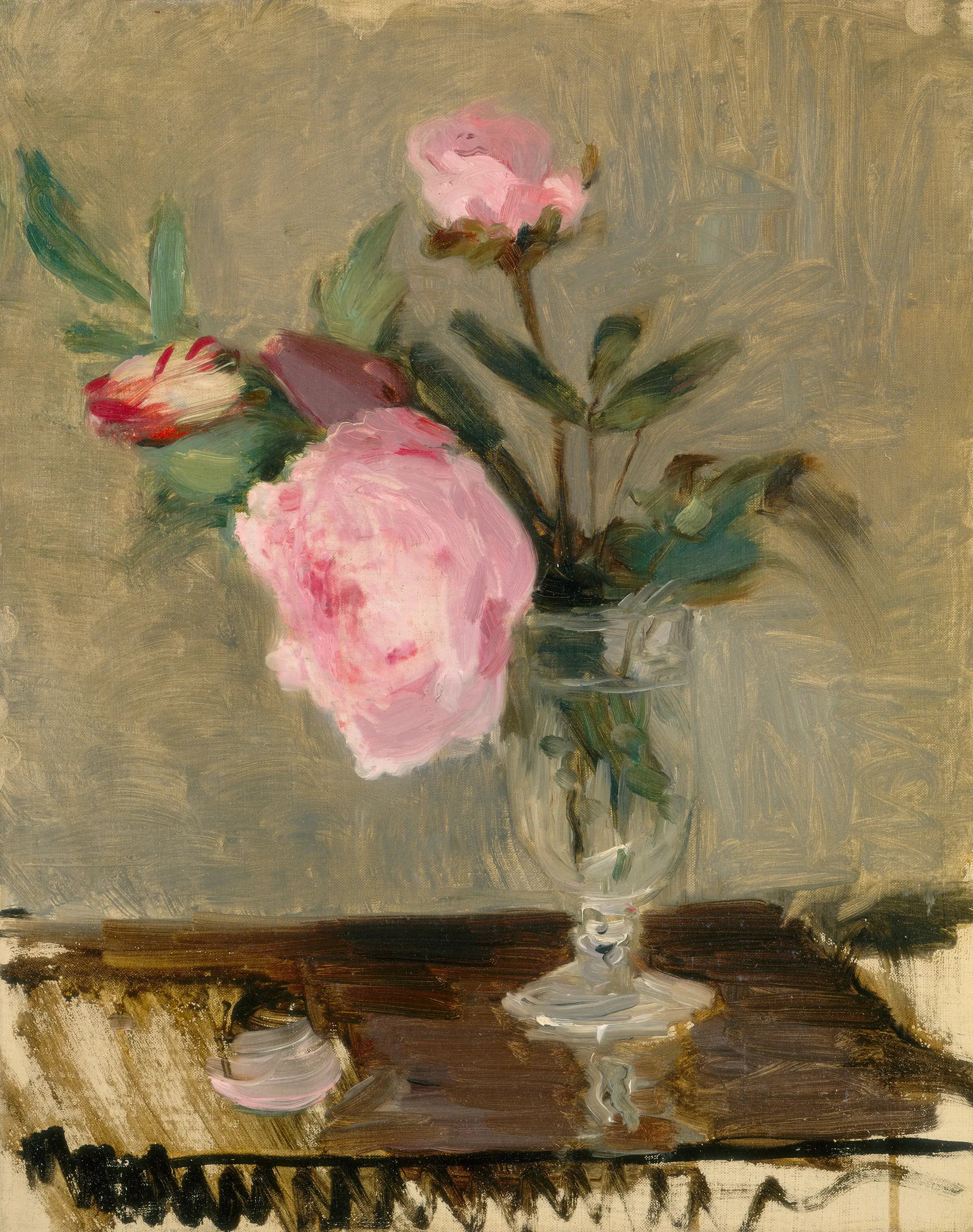 Reproduction du tableau « Pivoines - Berthe Morisot » par Alpha Reproduction en peinture à l’huile
