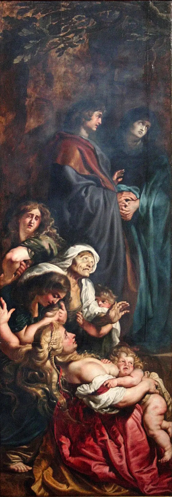 Elevación de la Cruz (panel izquierdo) - Peter Paul Rubens