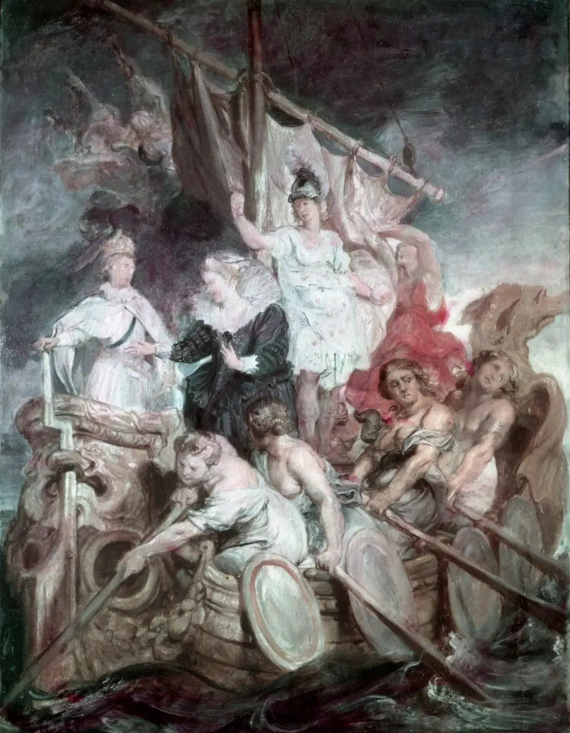 La llegada de la mayoría de Luis XIII - Peter Paul Rubens