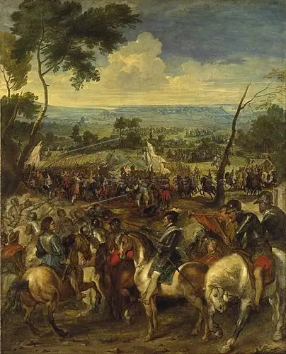 Henri IV en la batalla de Arques - Peter Paul Rubens