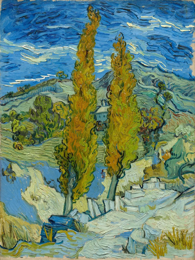 Álamos en Saint-Rémy - Vincent van Gogh