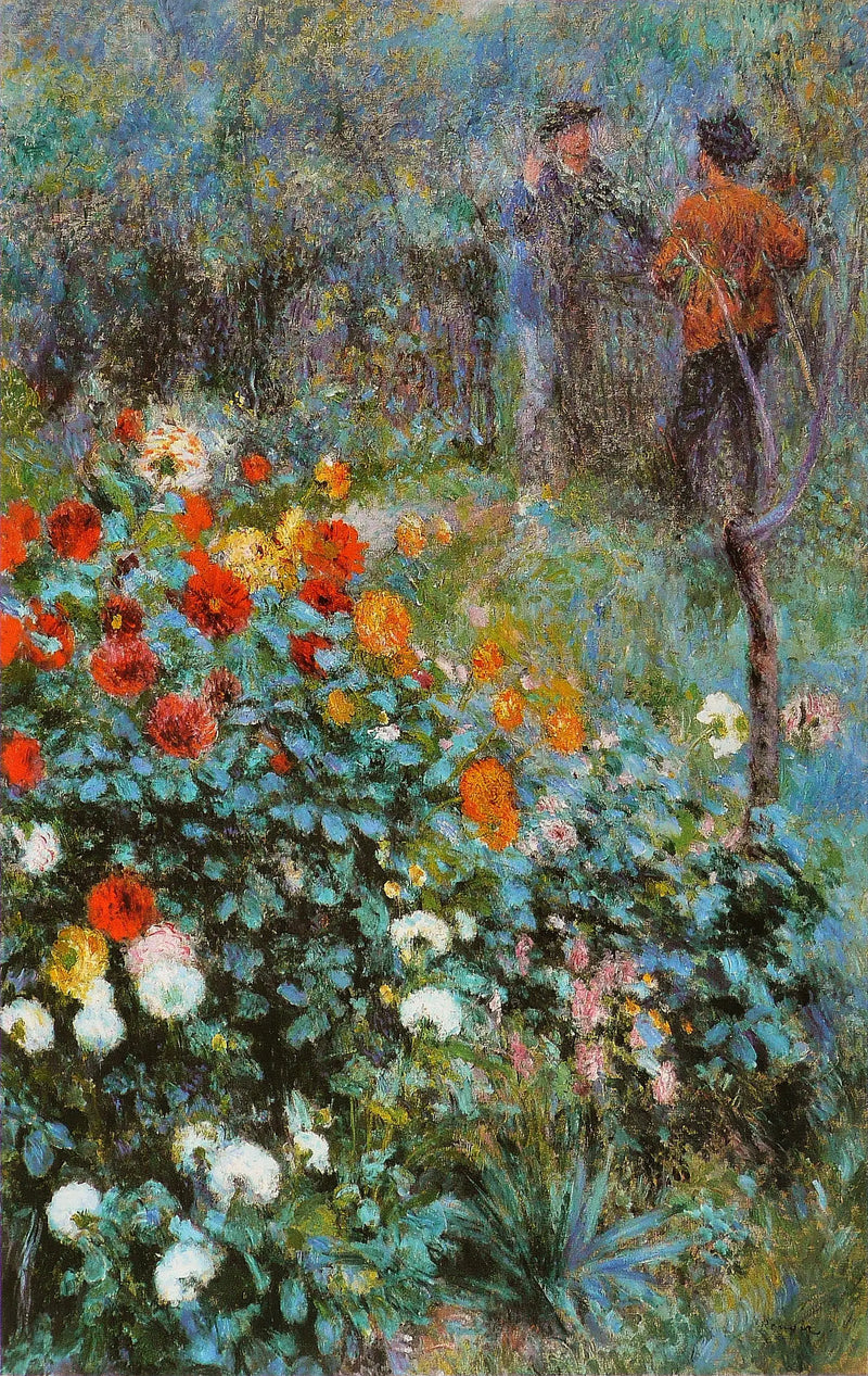 El jardín de la calle Cortot, Montmartre - Pierre-Auguste Renoir