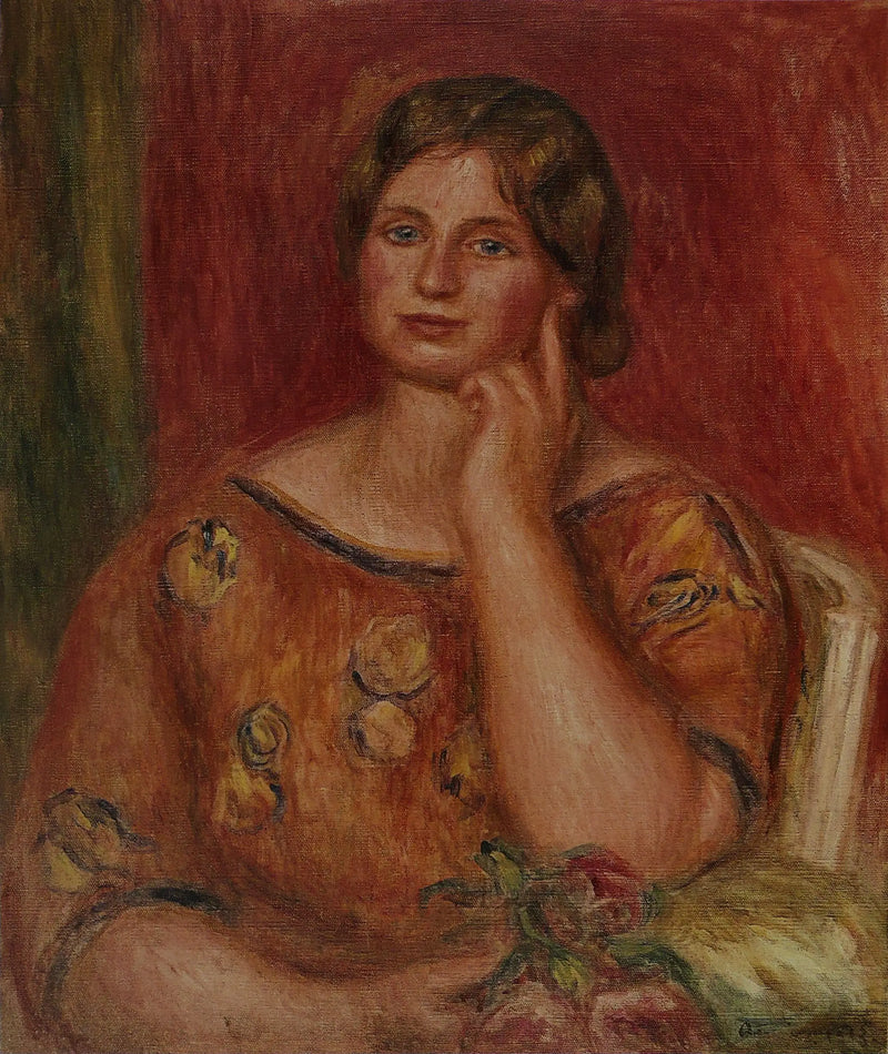Retrato de Gertrude Osthaus - Pierre-Auguste Renoir