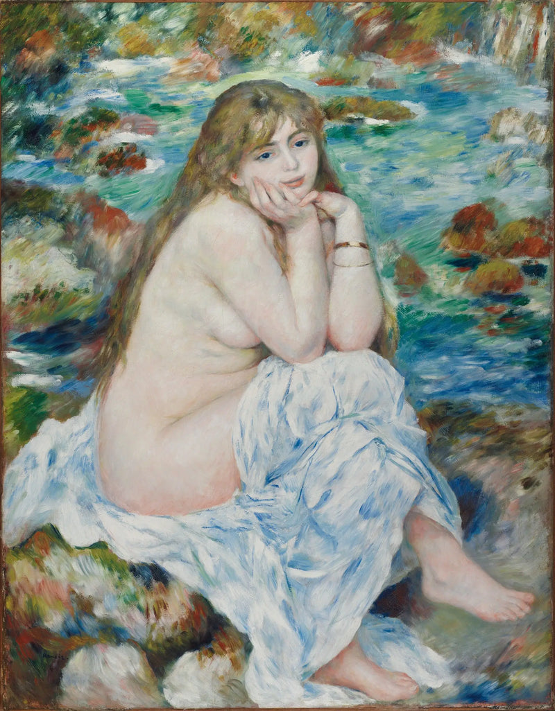 Nadador sentado - Pierre-Auguste Renoir