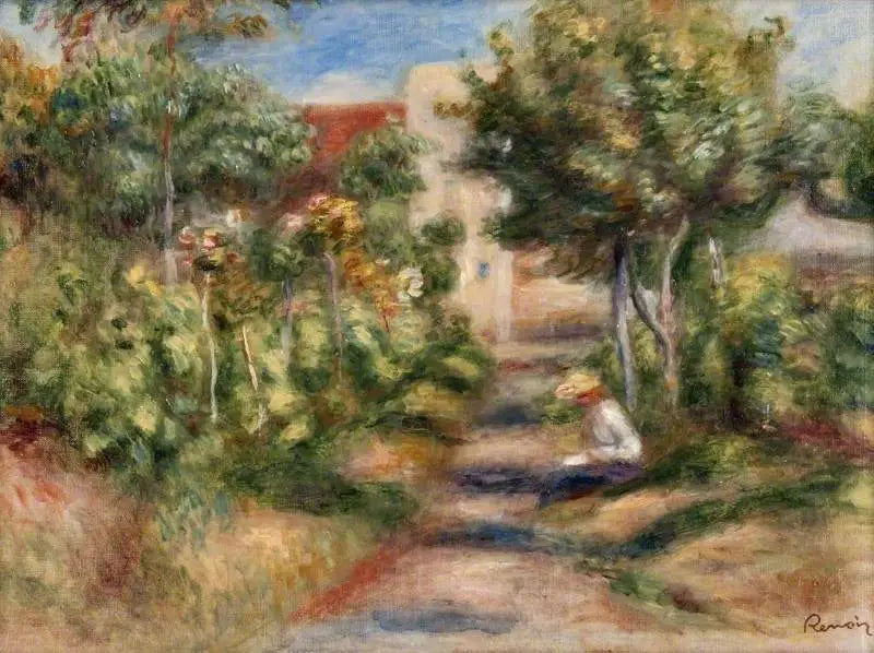 Reproduction du tableau « Le jardin du peintre - Pierre-Auguste Renoir » par Alpha Reproduction en peinture à l’huile