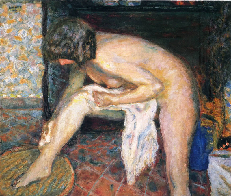 Mujer inclinada - Pierre Bonnard