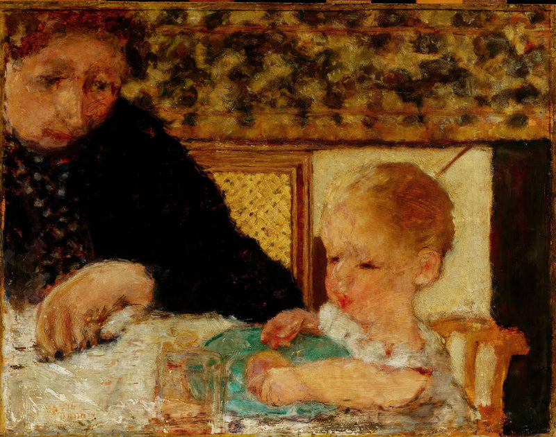 Abuela con un niño - Pierre Bonnard