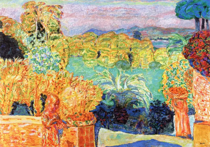 Paisaje del Midi y dos niños - Pierre Bonnard