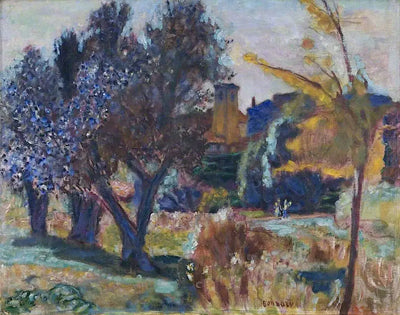 Reproduction du tableau « Paysage avec des oliviers et une chapelle - Pierre Bonnard » par Alpha Reproduction en peinture à l’huile