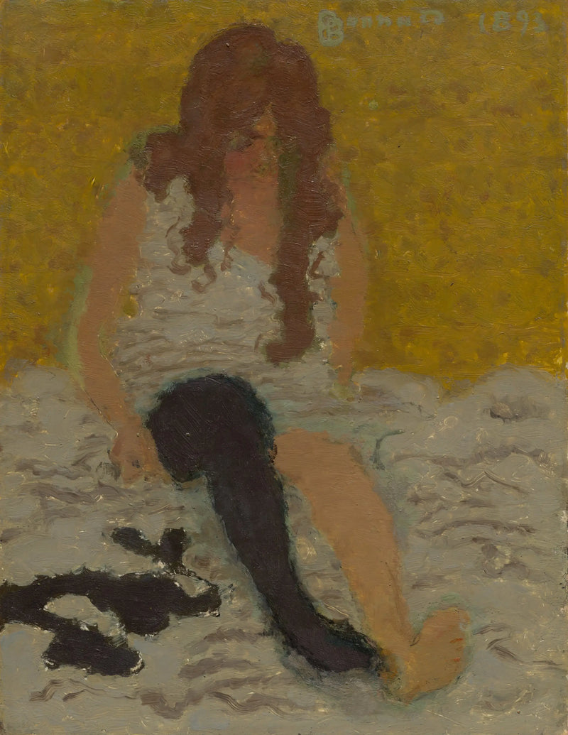 Mujer poniéndose las medias - Pierre Bonnard