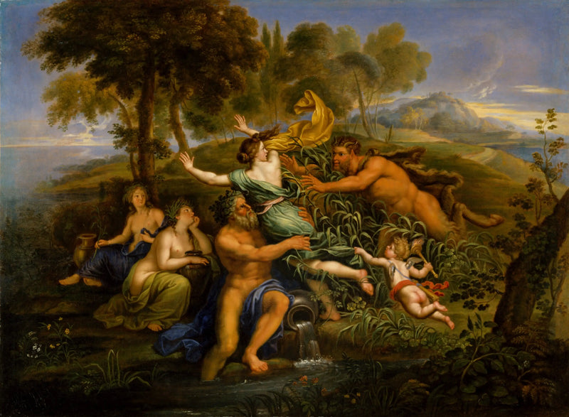 Pan y Syrinx - Pierre Mignard