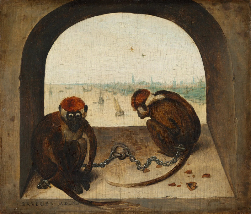 Dos monos - Pieter Brueghel el Viejo