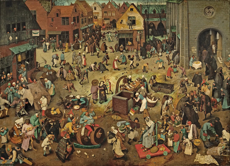 La lucha de Carnaval y Cuaresma - Pieter Brueghel el Viejo