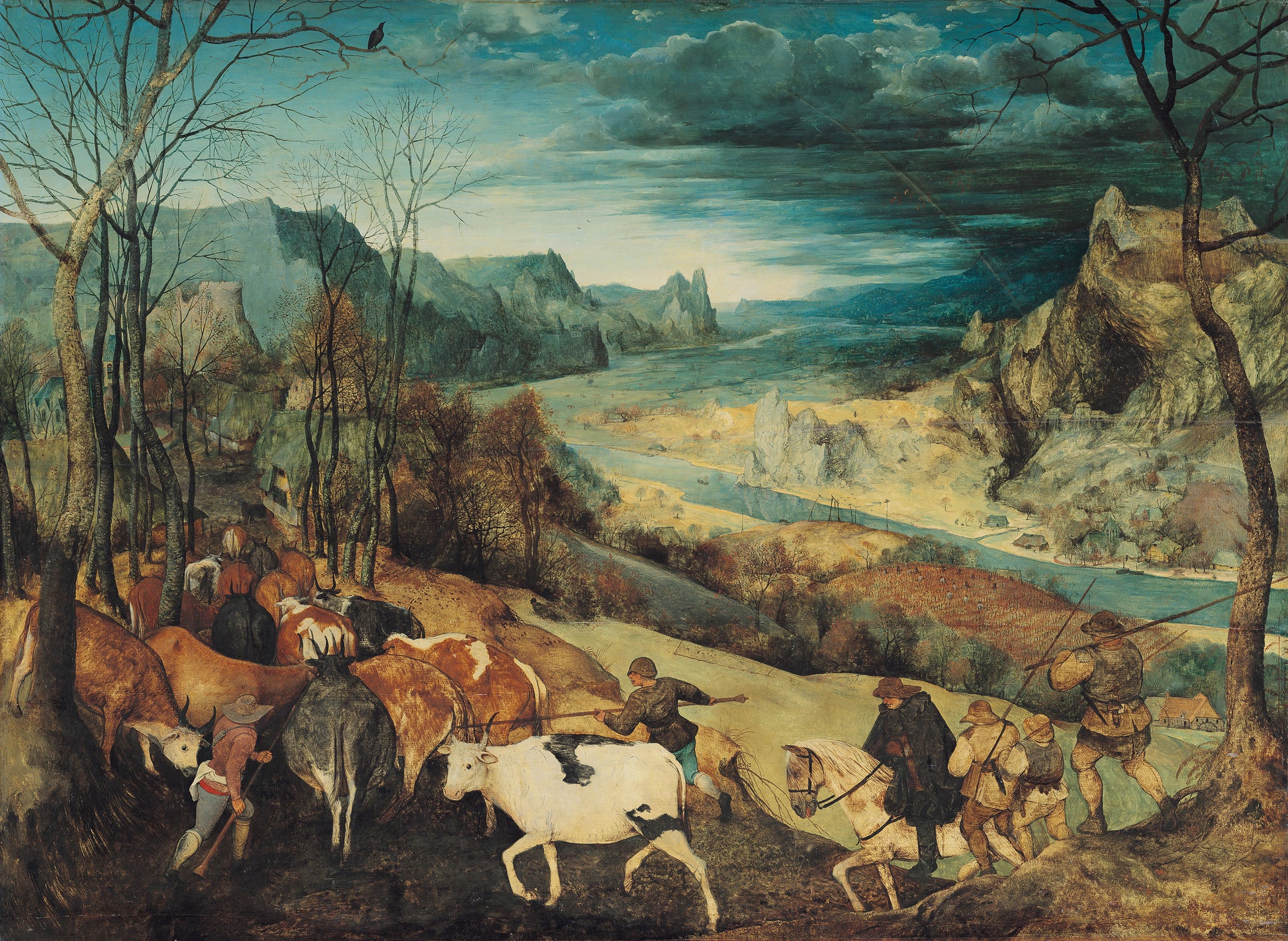 La Vuelta de los rebaños - Pieter Brueghel el Viejo