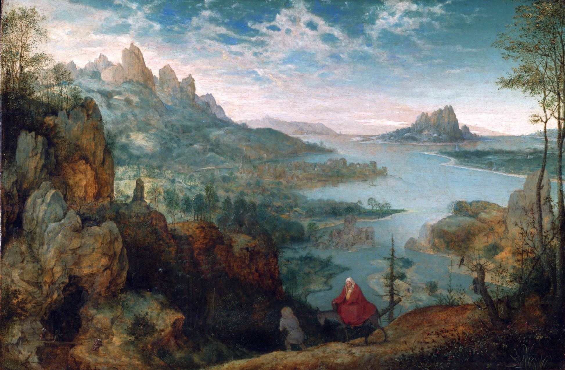 La Huida a Egipto - Pieter Brueghel el Viejo