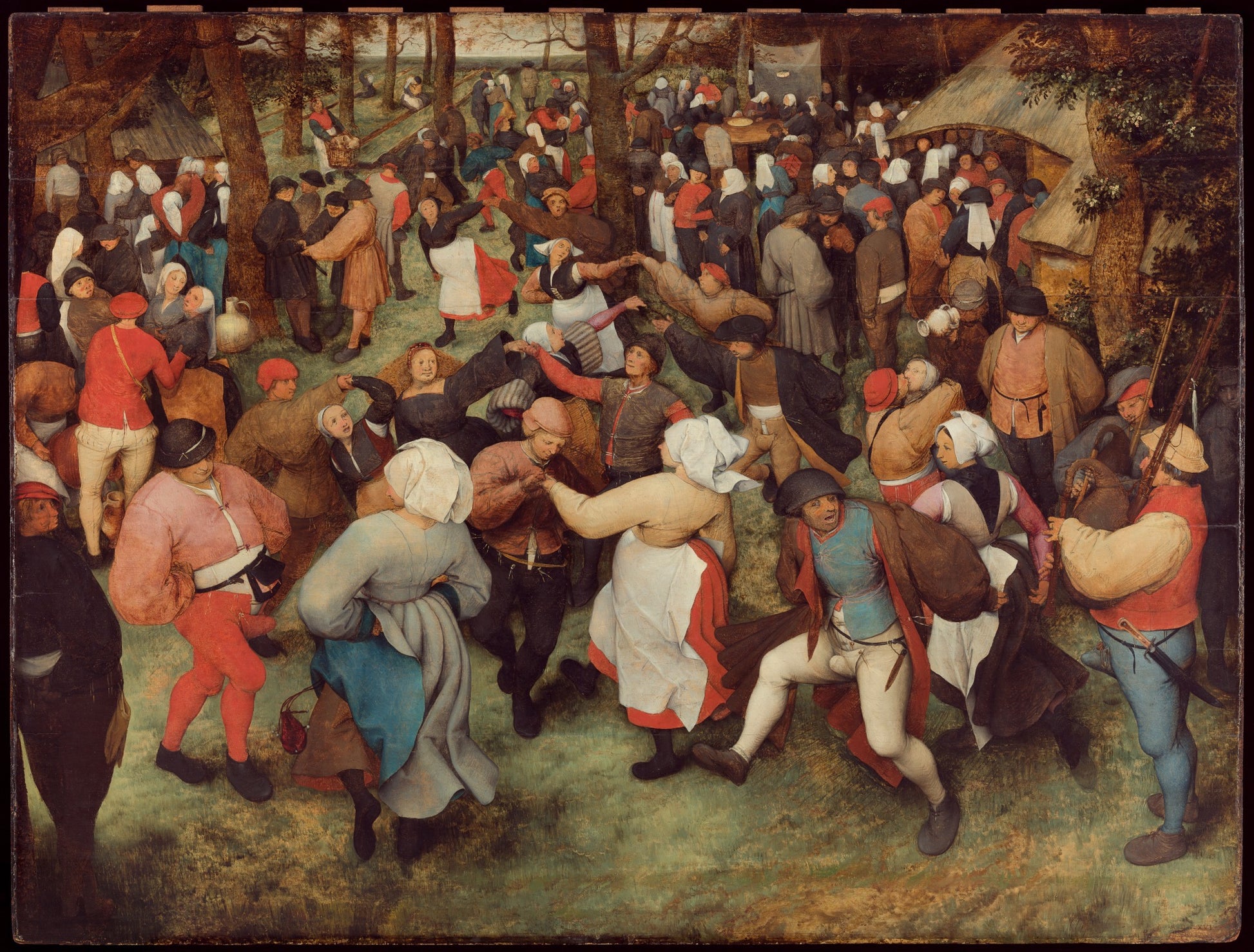 La Danza de la novia al aire libre - Pieter Brueghel el Viejo
