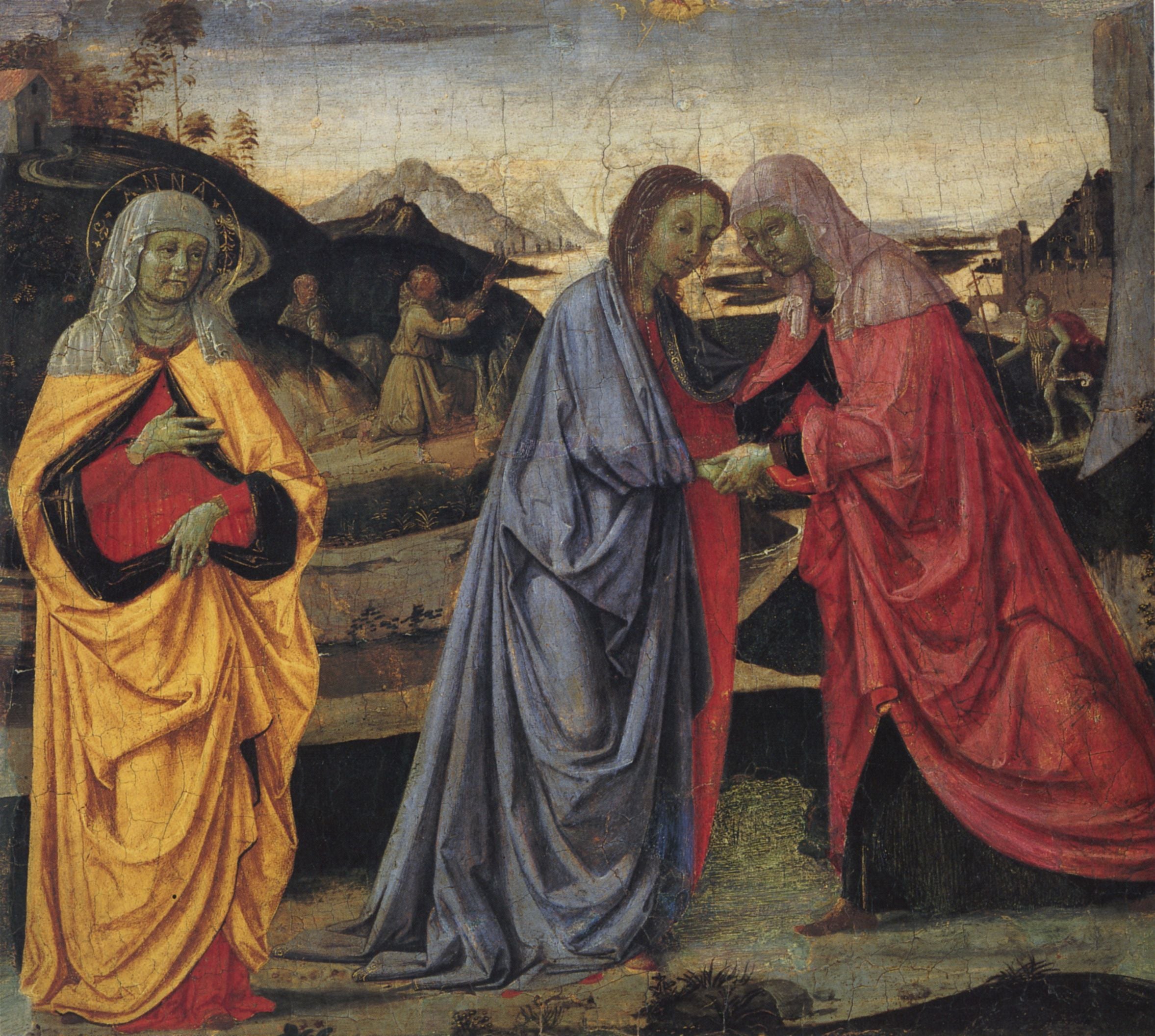 La Visitation de la Vierge avec sainte Anne - Pietro Perugino - Alpha Reproduction