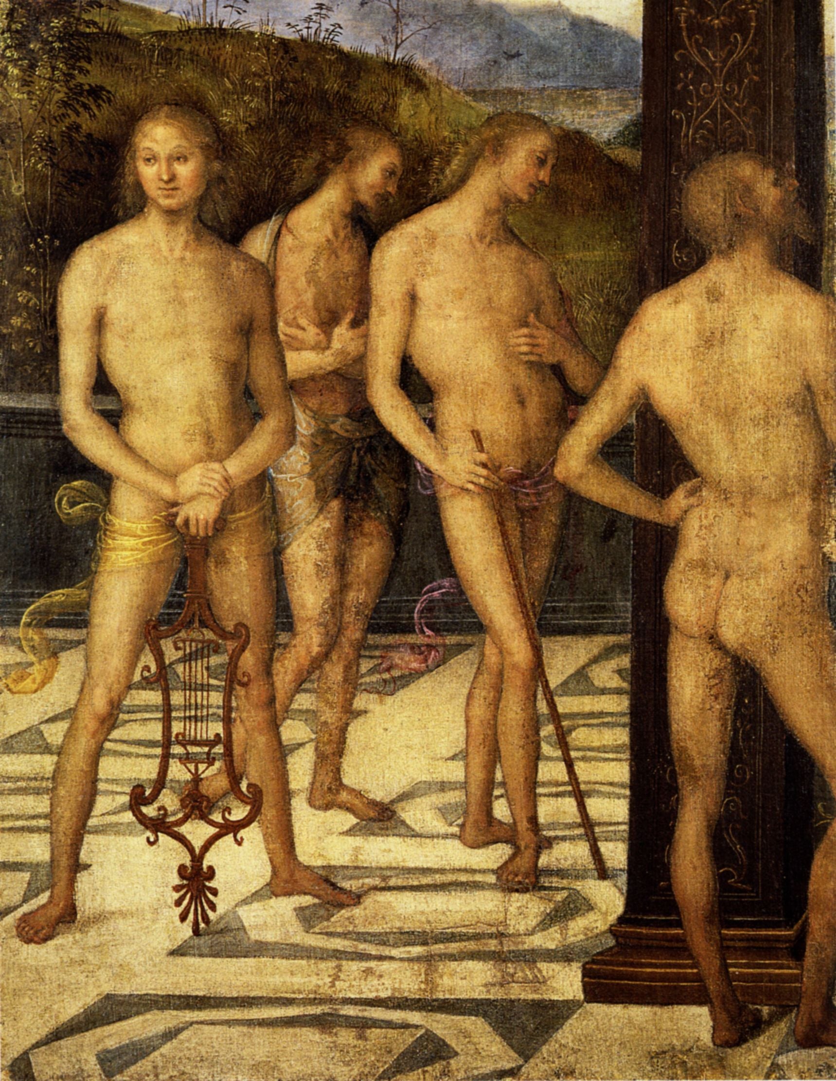 Quatre personnages masculins - Pietro Perugino - Alpha Reproduction