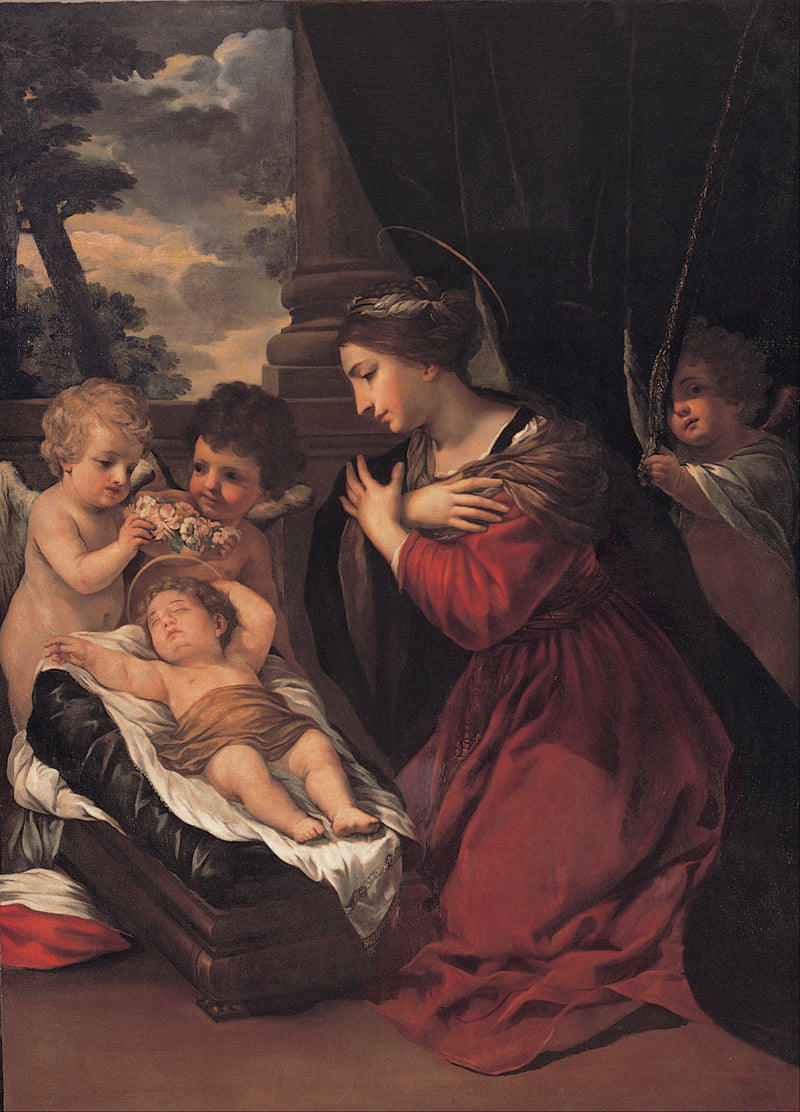 La Virgen con el Niño y los ángeles - Pietro da Cortona