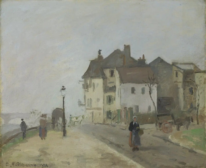 El Muelle de Pothuis en Pontoise - Camille Pissarro