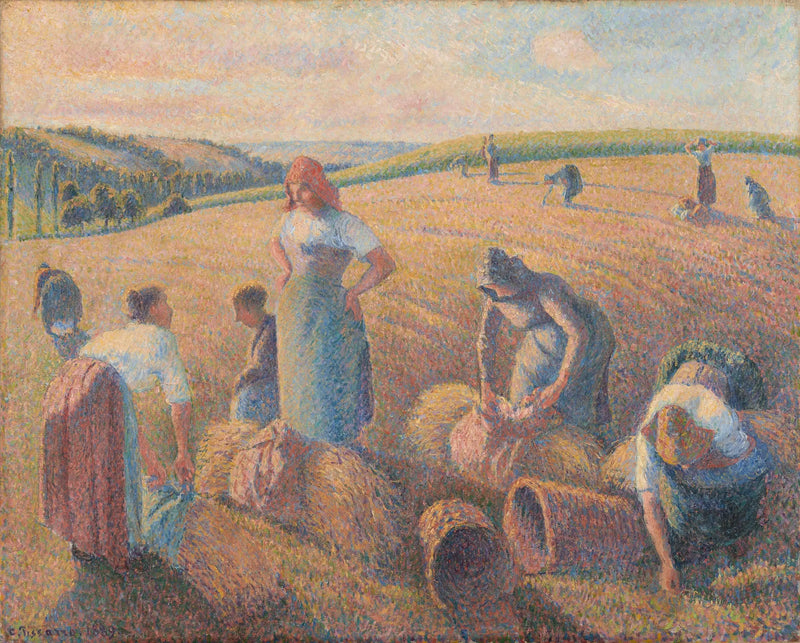 Las espigadoras - Camille Pissarro