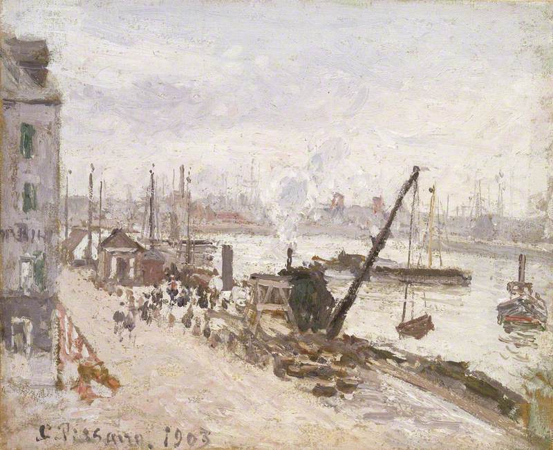 Reproduction du tableau « Quai du Havre - Camille Pissarro » par Alpha Reproduction en peinture à l’huile
