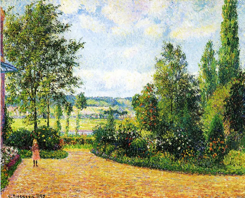 El jardín de Octave Mirbeau, la terraza, Les Damps - Camille Pissarro