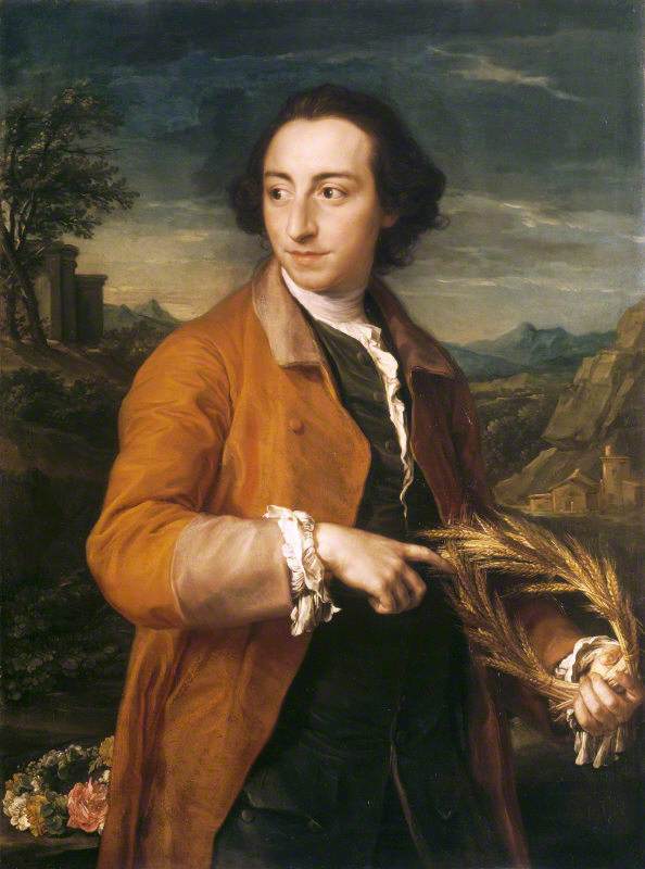 Lascelles Raymond Iremonger (1718/19–1793) avec des couronnes de maïs et de roses - Pompeo Batoni - Alpha Reproduction